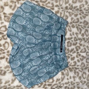 Love Fitness Dusty Blue, and White, with pineapples. NEW!!